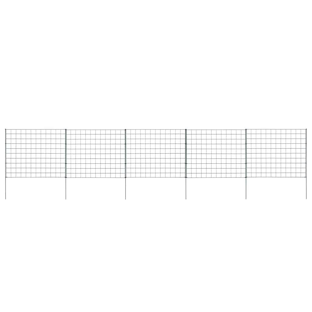 Walplus Steel Wire Garden Fence Set - Green - 77.5 x 64 cm