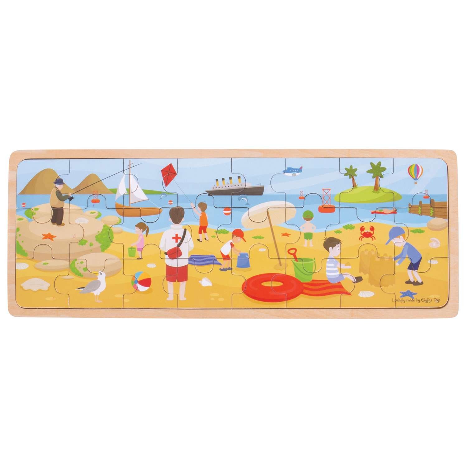 Bigjigs Toys At The Seaside Puzzle - 2 Years +