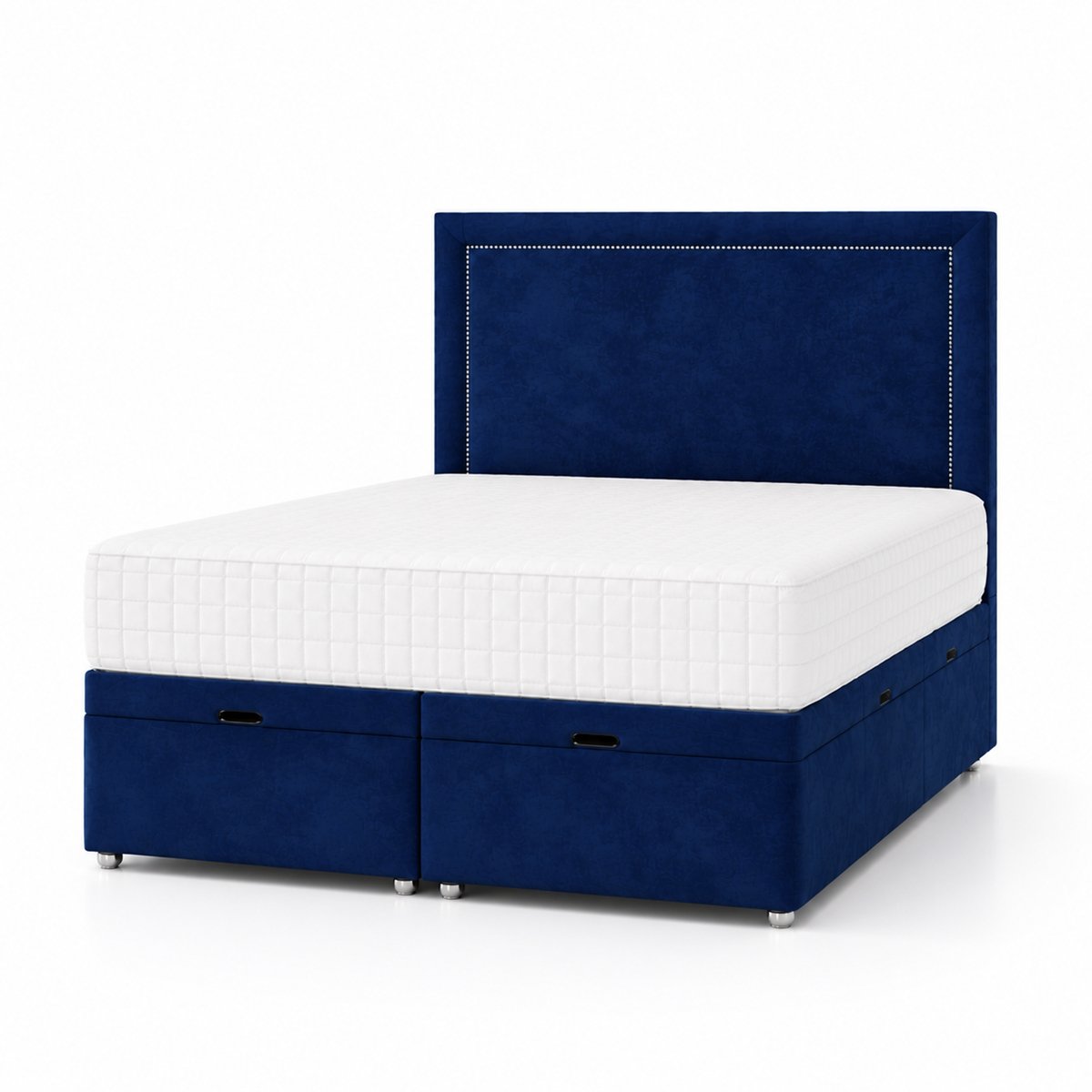 Comfy Deluxe  Hannah Coniston 4ft Small Double  End Lift Ottoman Bed Set - Blue