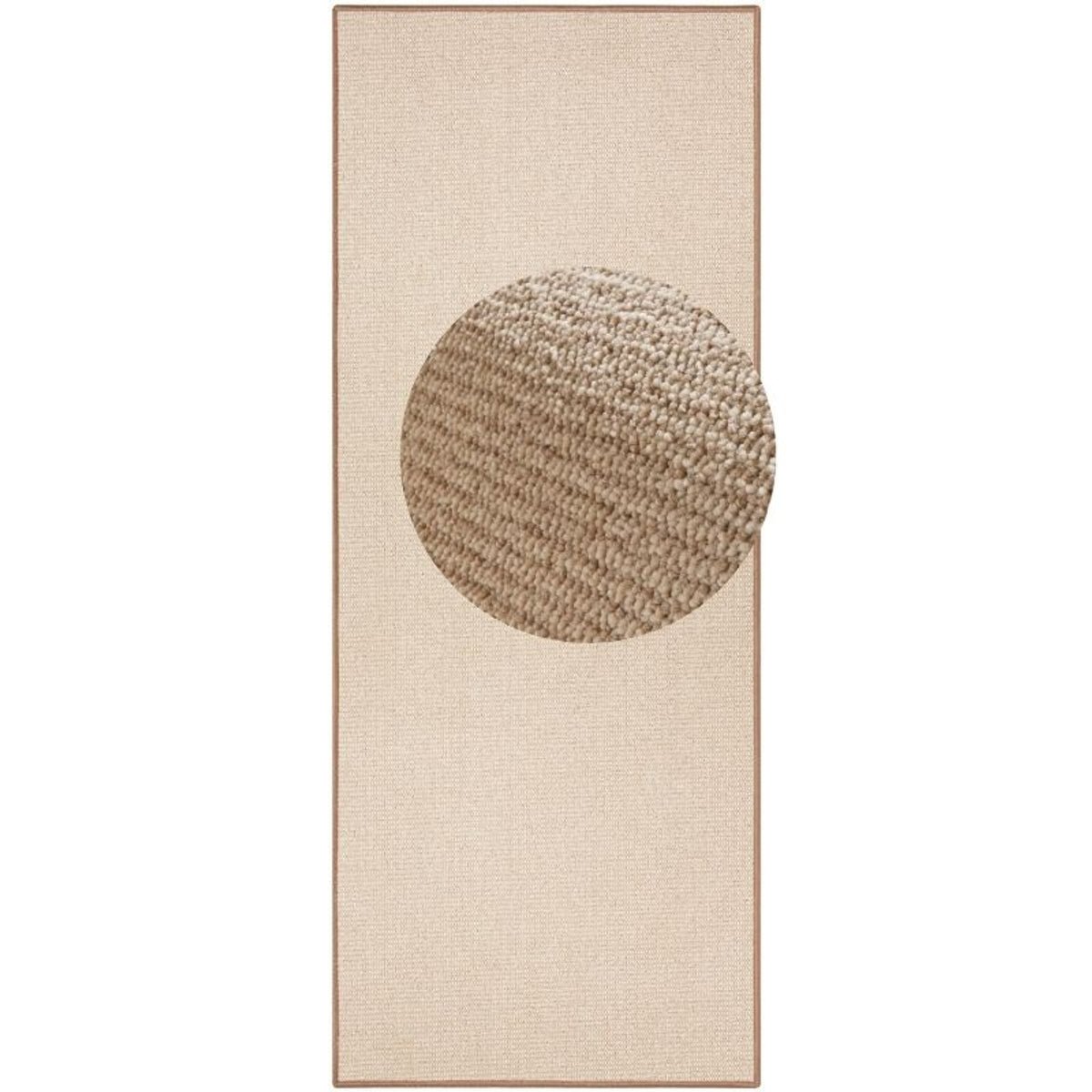 Hanse Home Beige Loop Easy Care Runner Rug - 67 x 200cm