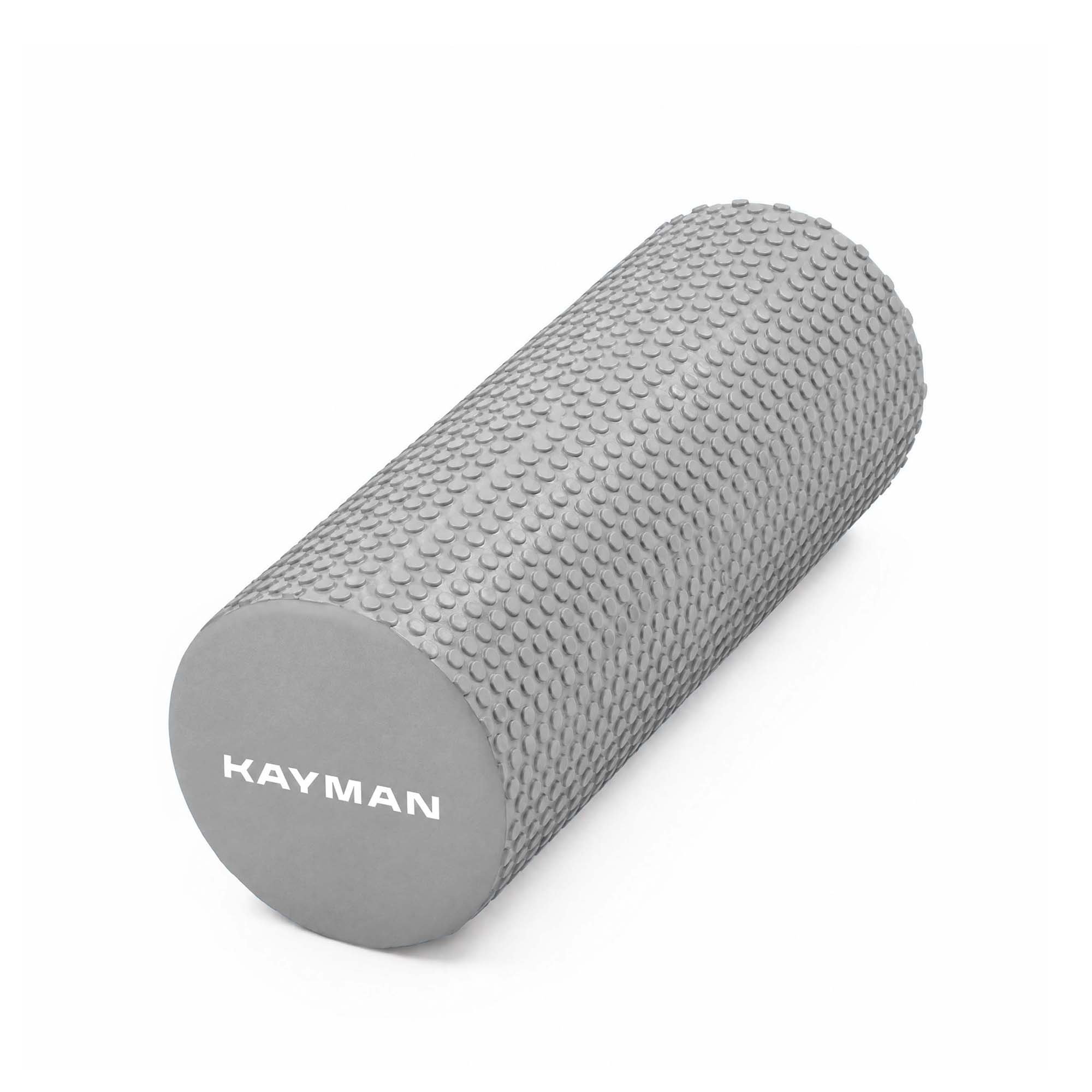 Kayman Grey Sports Self Massage Foam Roller - 45 x 15cm