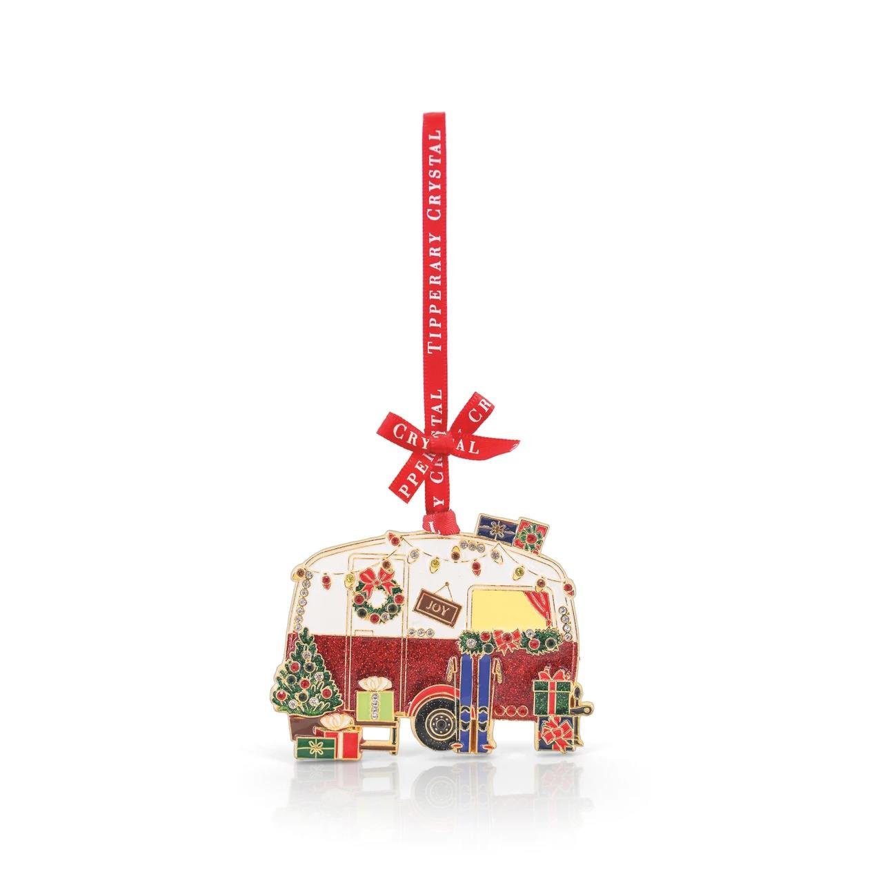 Tipperary Metal Sparkle Caravan Hanging Decoration
