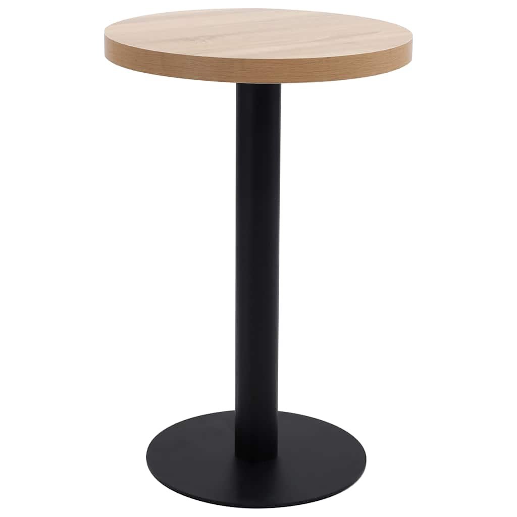 Walplus MDF Bistro Table - Light Brown - 50 x 75 cm