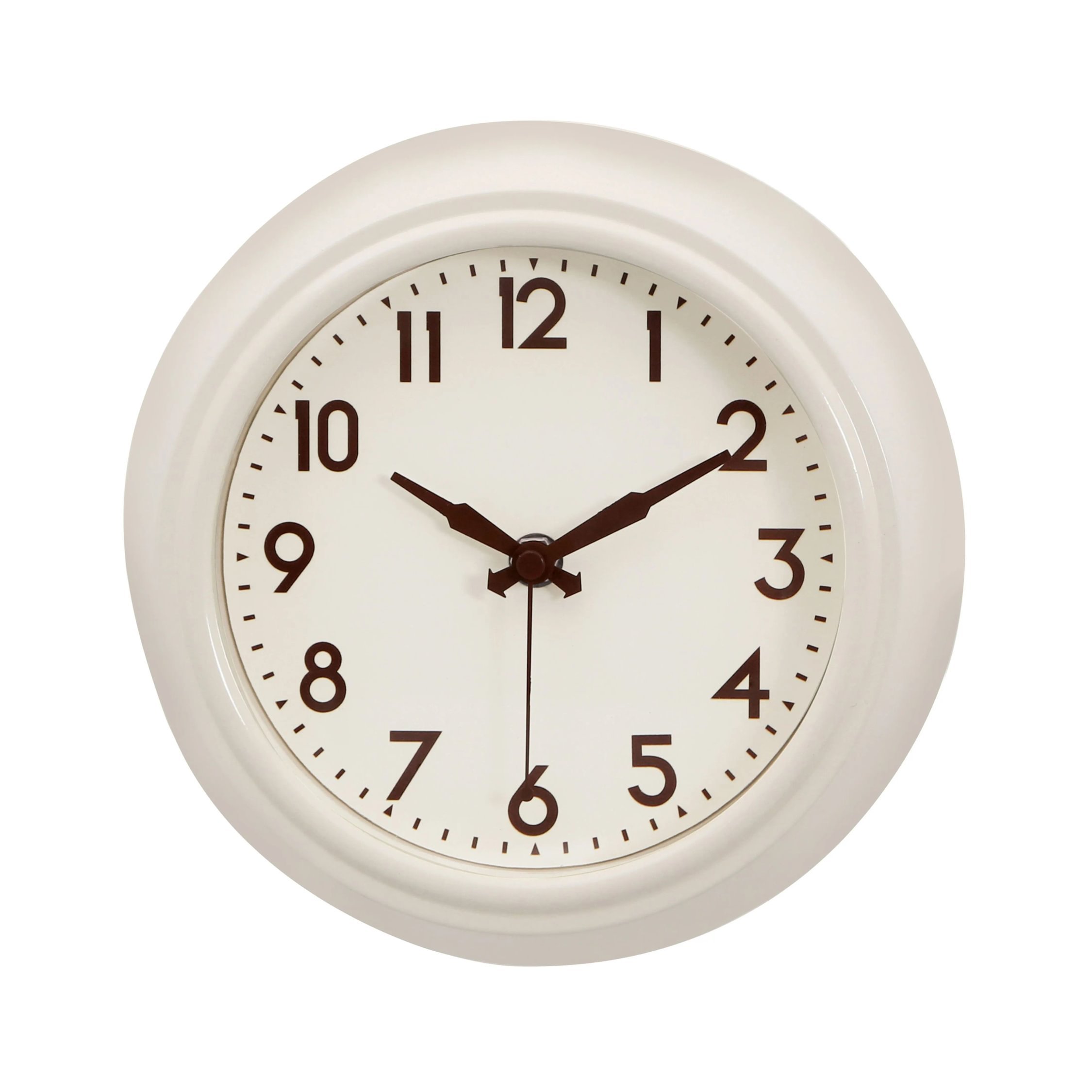 Orsina Maddox Metal Face Wall Clock - Cream