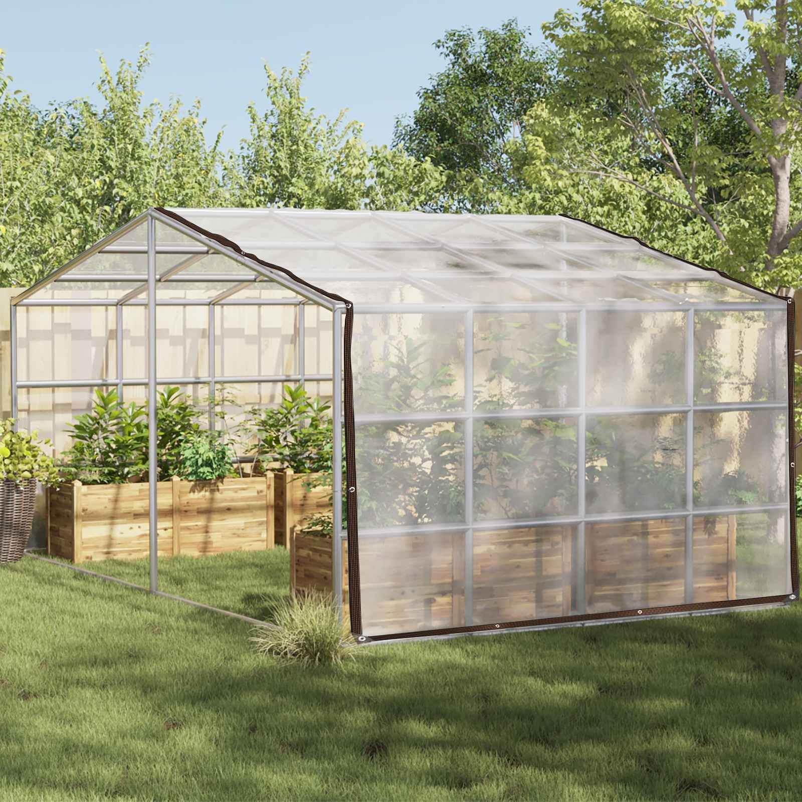 Walplus PE Plant Cover - Transparent - 500 x 500 cm