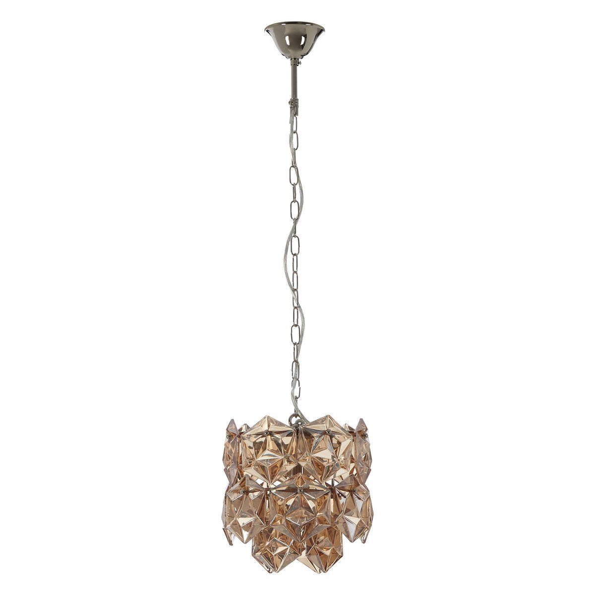 Orsina Rydello Multifaceted Glass Pendant Light - Amber