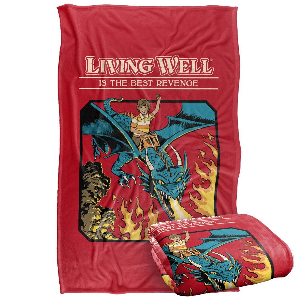 Steven Rhodes Living Well Soft Touch Blanket - 147cm x 91cm