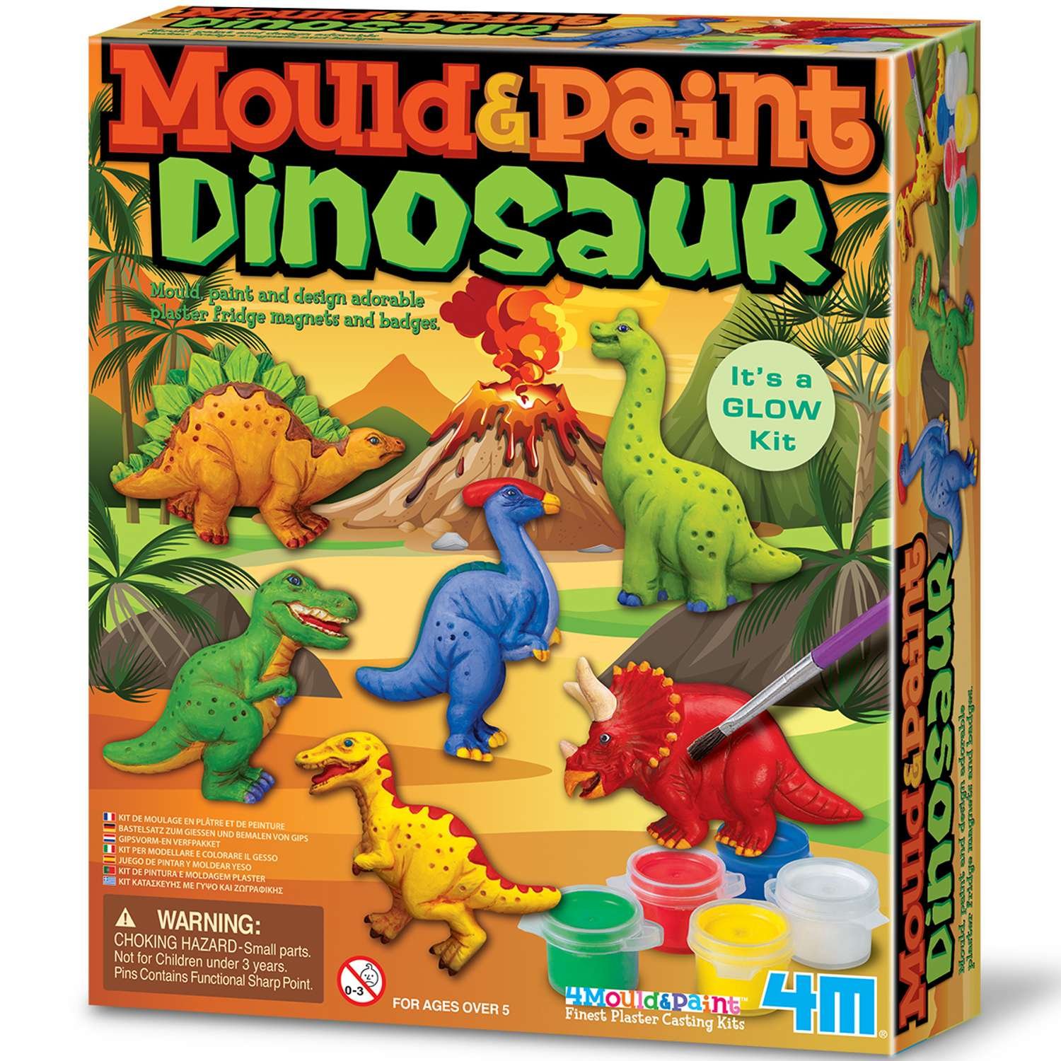 4M Mould & Paint Dinosaur - 5 Years +