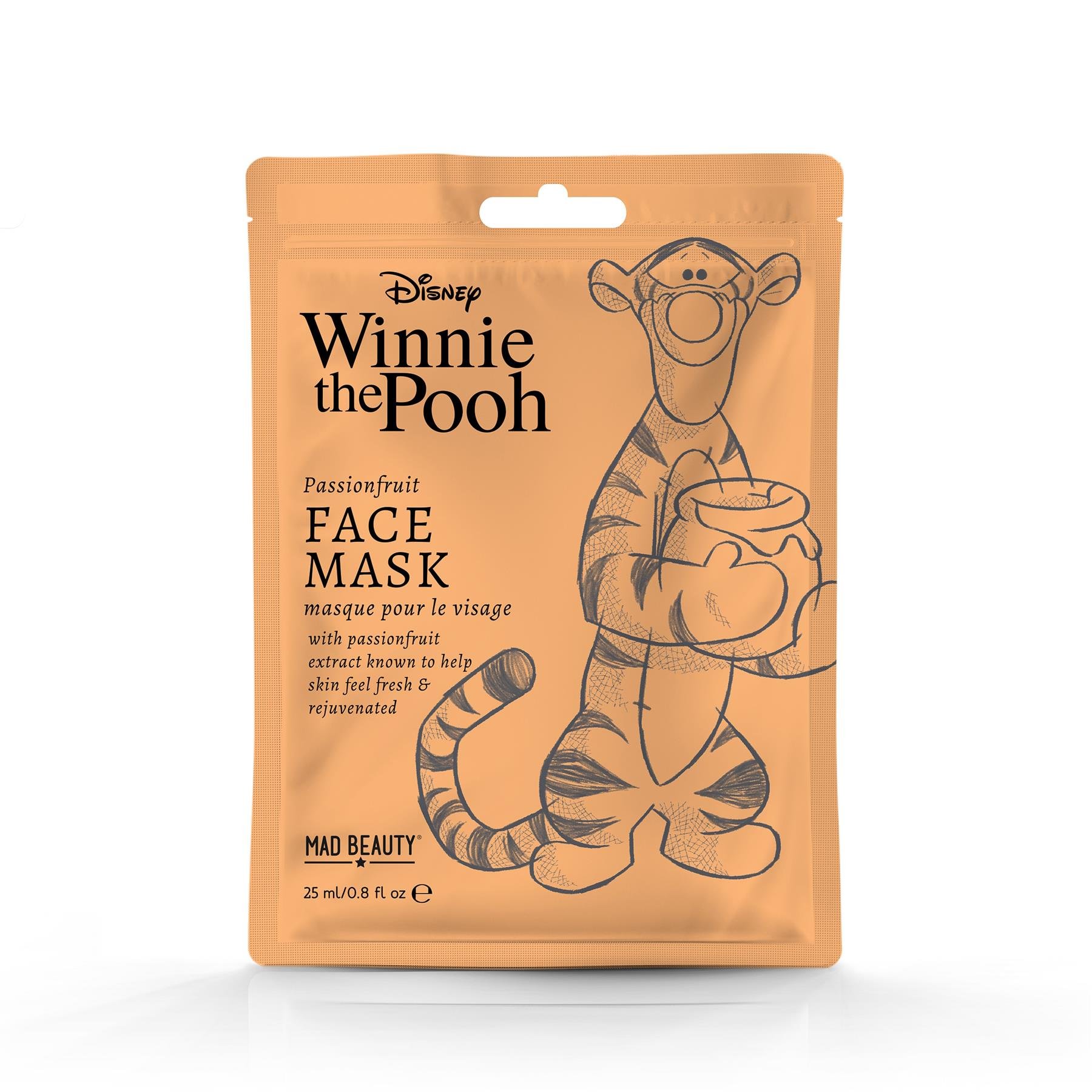 Mad Beauty Disney Winnie The Pooh Tigger Face Sheet Mask - Passionfruit