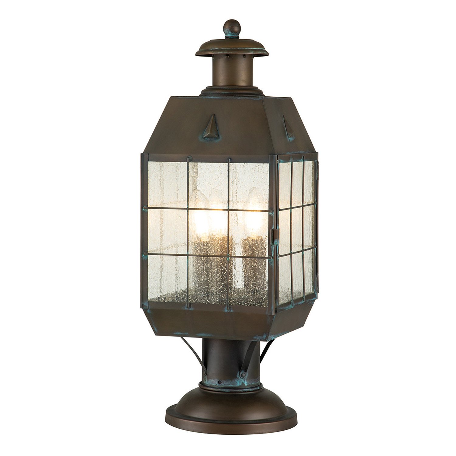 Elstead Hinkley Pedestal Light - Aged Brass