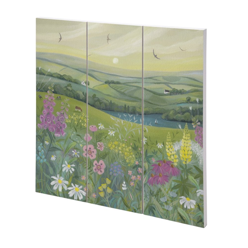 Julia Crossland Morning Light Wood Plaque