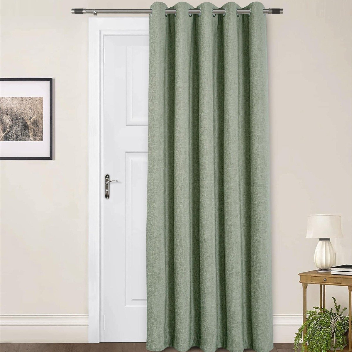 Sundour Amberley Door Curtains - Sage - 168 x 213cm