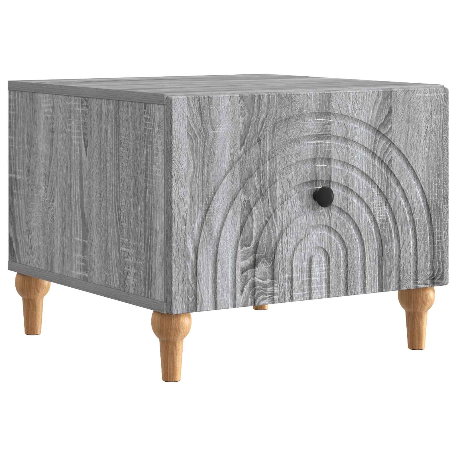 Walplus Living Room Engineered Wood Coffee Table - Grey sonoma - 49 x 50 x 40 cm