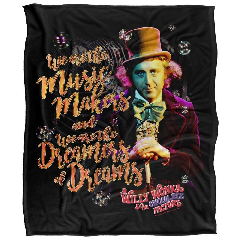 Willy Wonka & The Chocolate Factory Music Makers Blanket - 152cm x 127cm