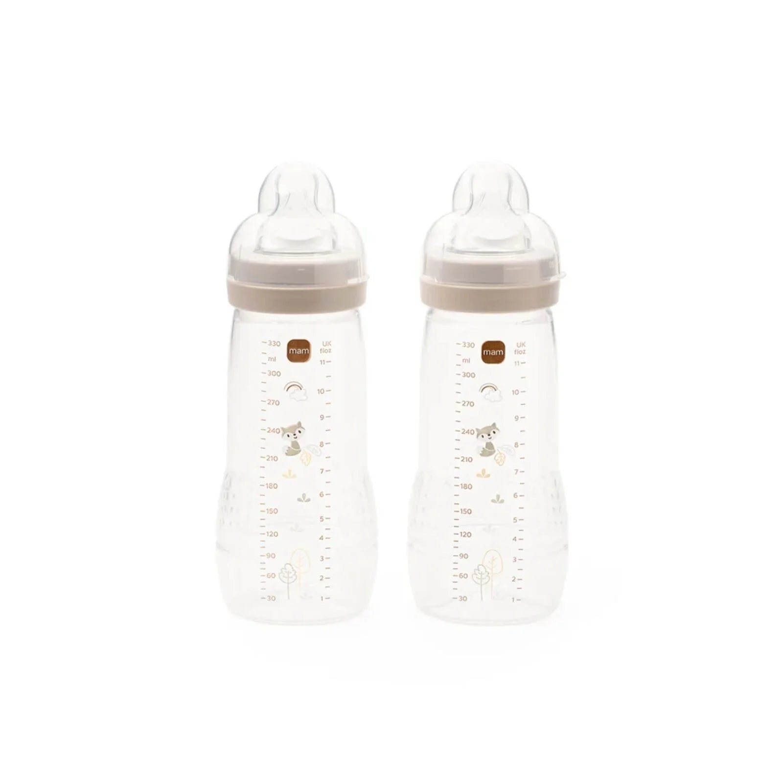MAM Pack of 2 Easy Active Baby Bottles 330ml - Assorted