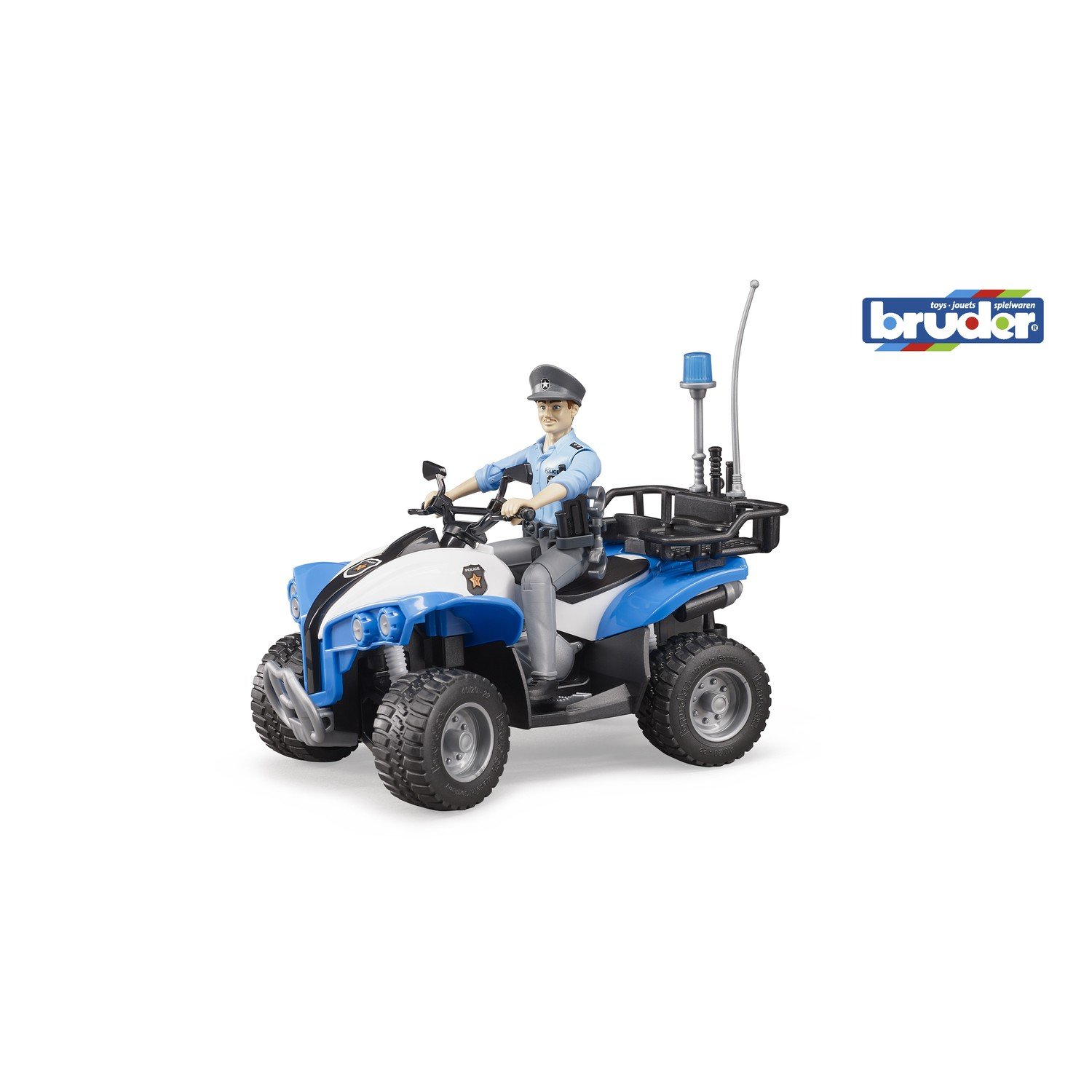 Bruder Police-Quad with Policeman & Accessories Childrens Toy Model