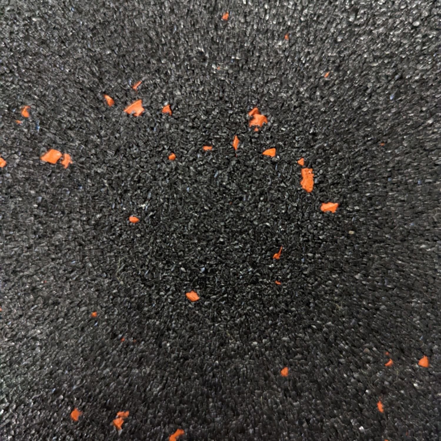 Ark Mat Orange Fleck 10mm Rubber Crumb Gym Floor Tiles - 1m x 1m