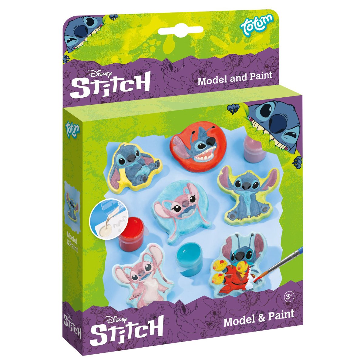 Totum Disney Stitch April Plaster Model & Paint Craft Activity Set