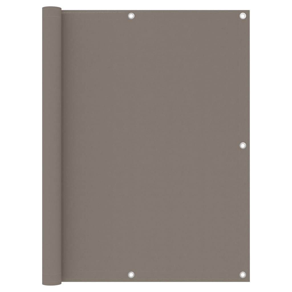 Walplus Polyester Oxford Balcony Screen - Taupe - 120 x 600 cm