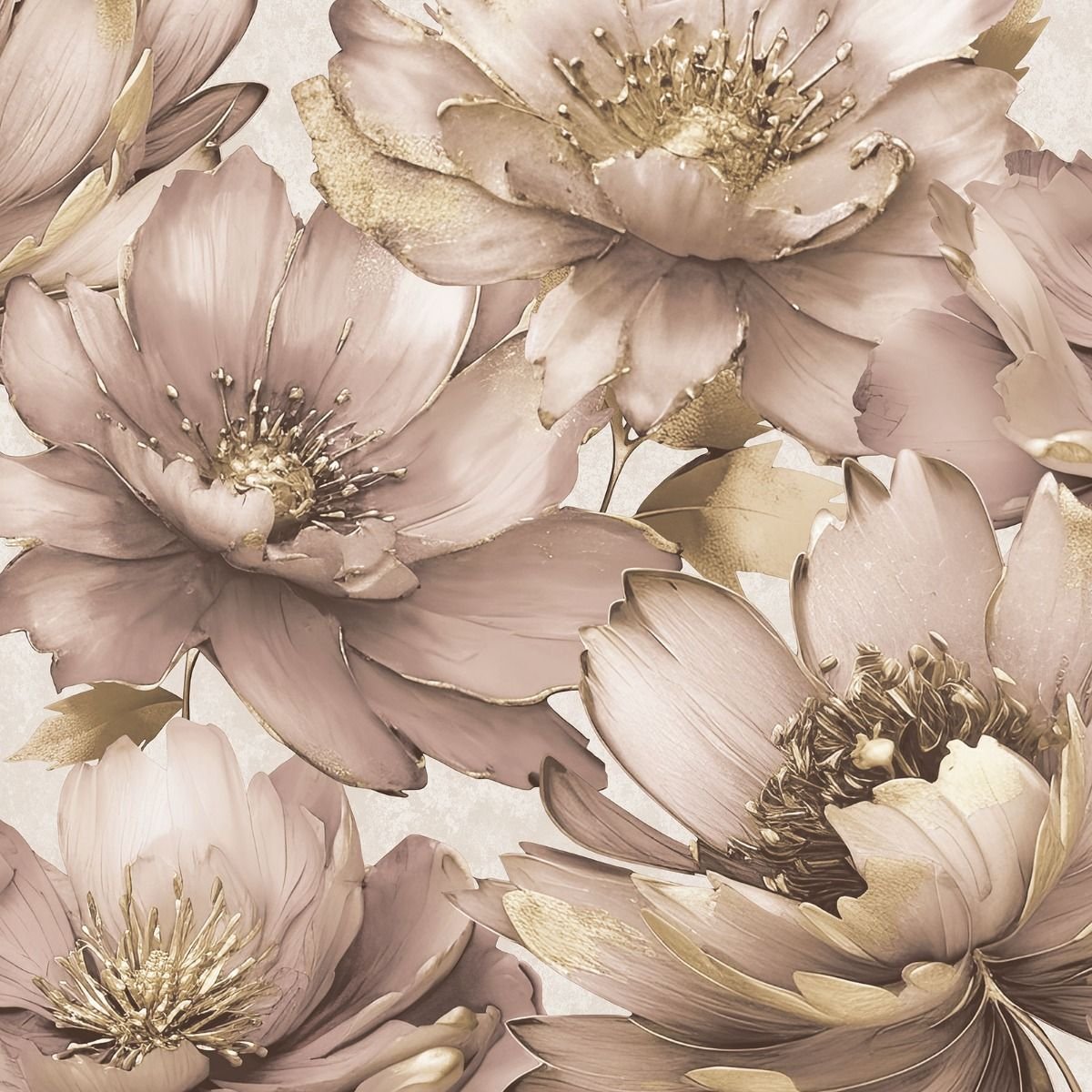 Muriva Aminah Floral Wallpaper - Blush Pink