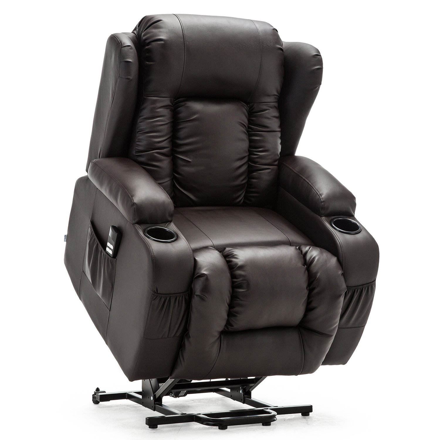 Furniture Online Caesar Dual Motor Rise Recliner Heat And Massage Chair