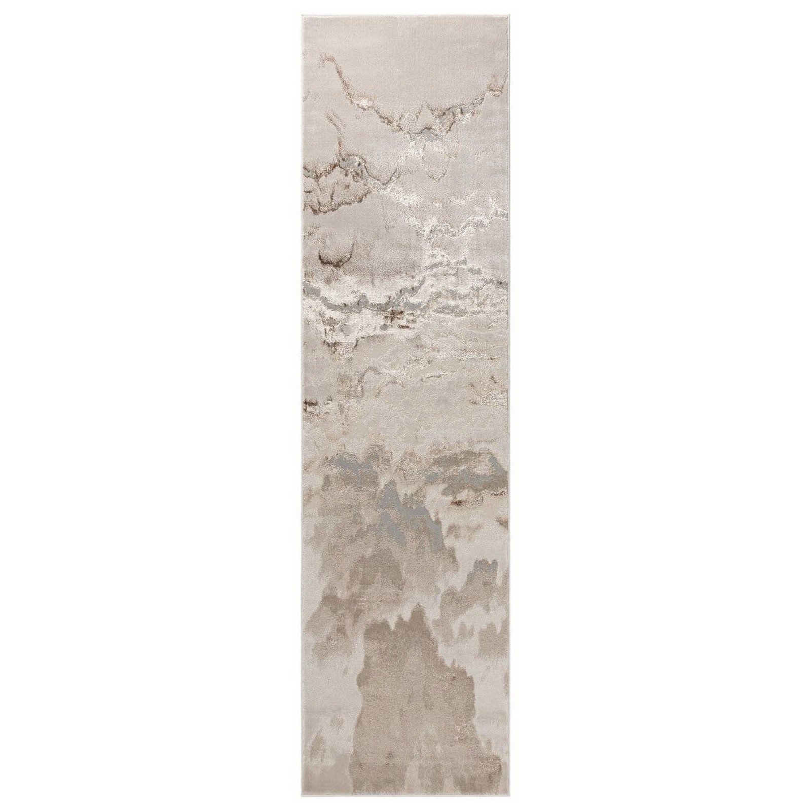 Mega Flooring Beige Modern Abstract Runner - 66 x 240cm