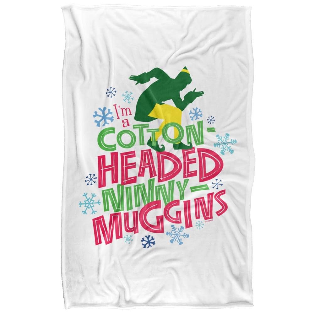 Elf Cottonheaded Ninnymuggins Snowflake Soft Touch Blanket - 147cm x 91cm
