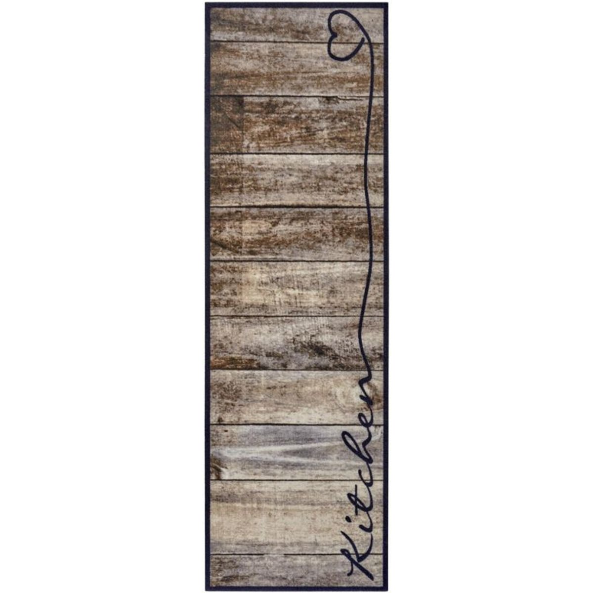 Hanse Home Brown Washable Floor Runner Rug - 50 x 150cm