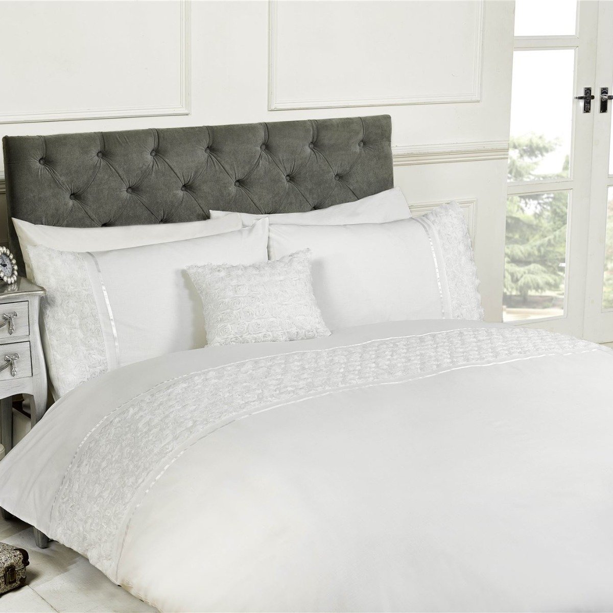 Rapport Limoge White Duvet Cover Set - Single