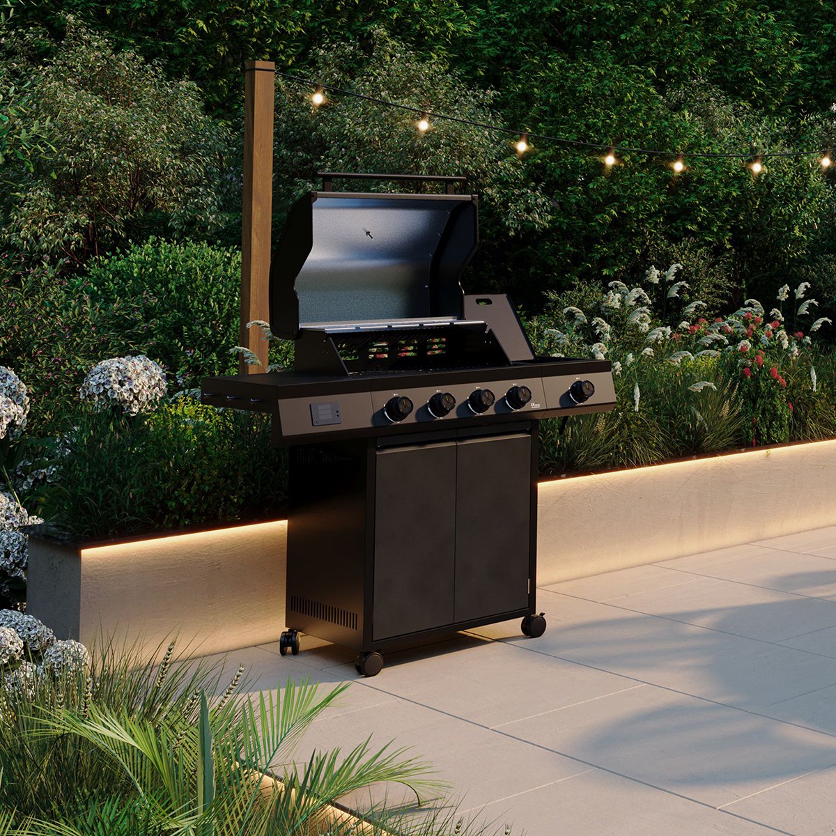 Charles Bentley Ottimo Pro 380 4-Burner Infrared Gas BBQ - Grey