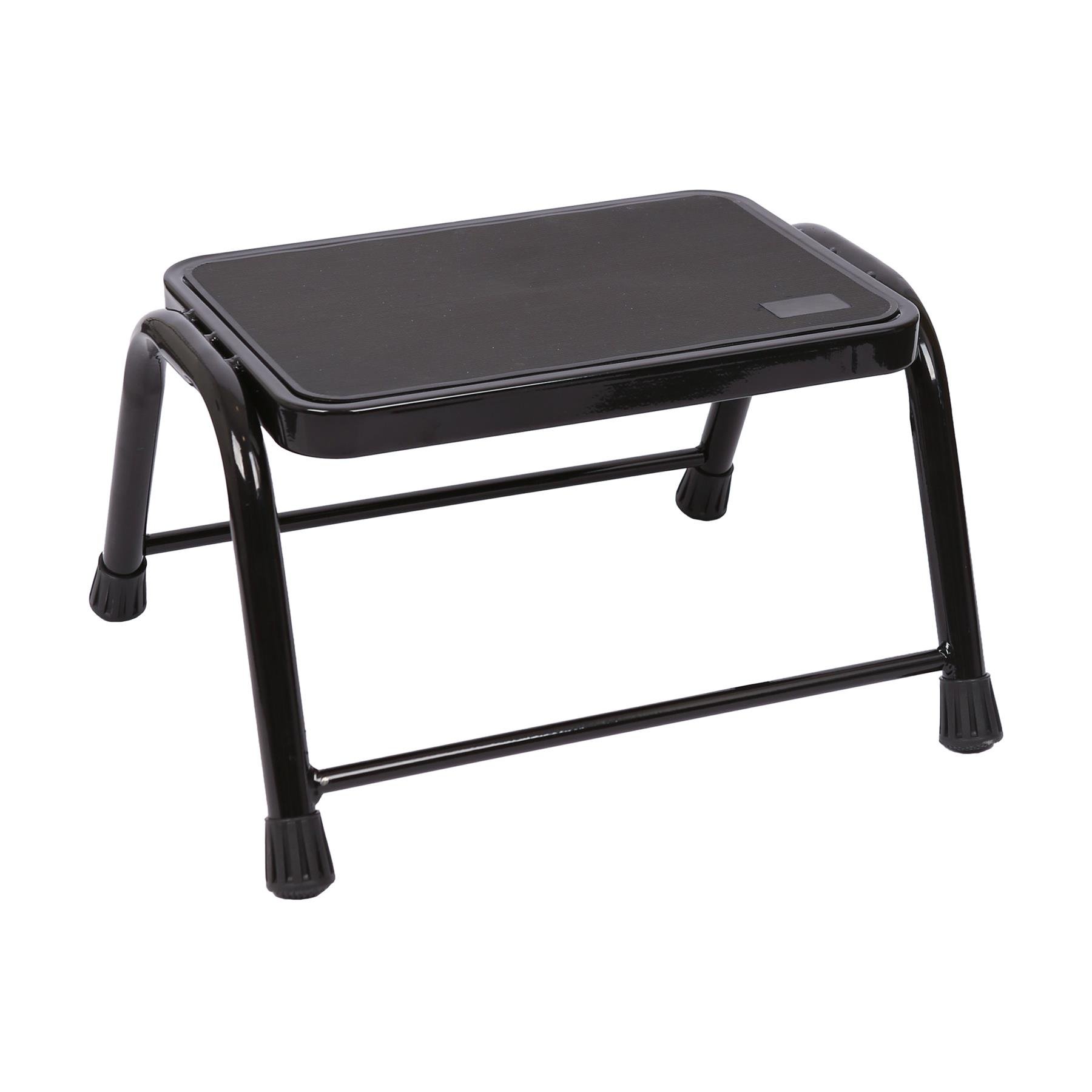 Harbour Housewares Metal Step Stool - Black