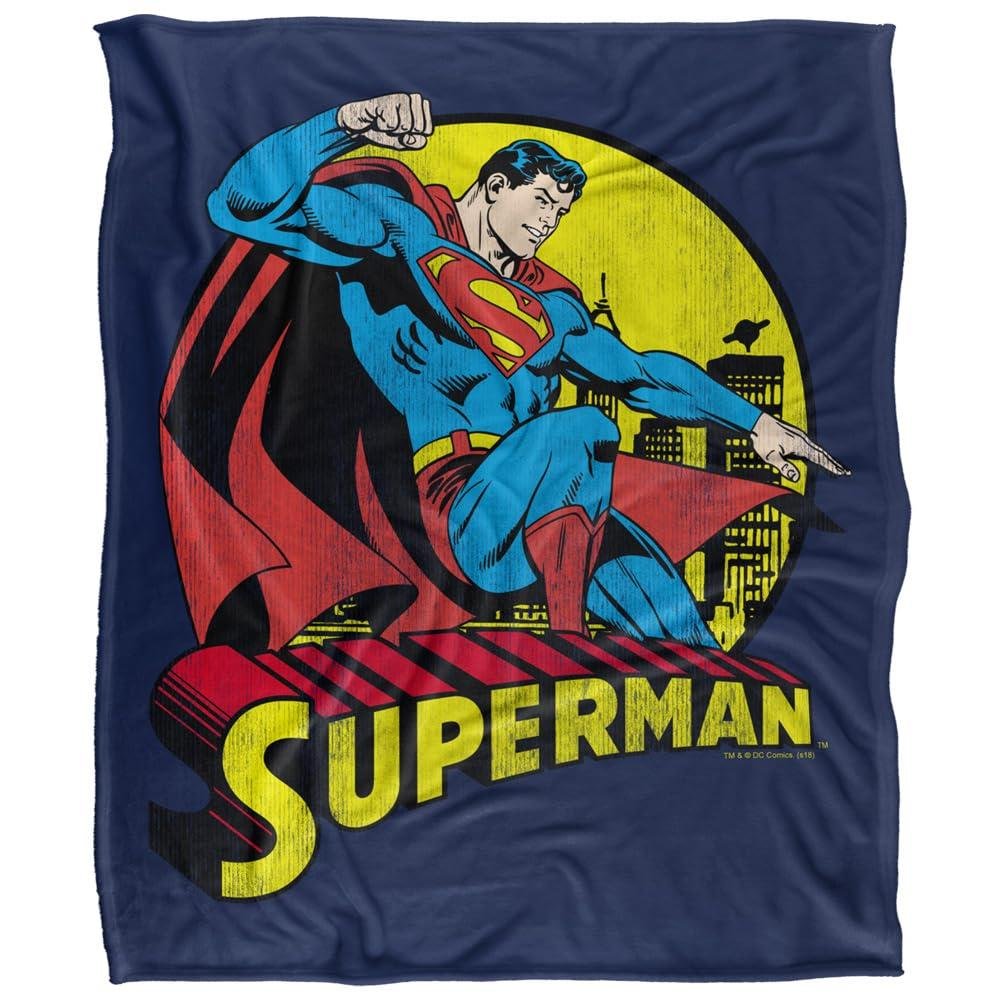 Superman Metropolis Fleece Superman Throw - 152cm x 127cm