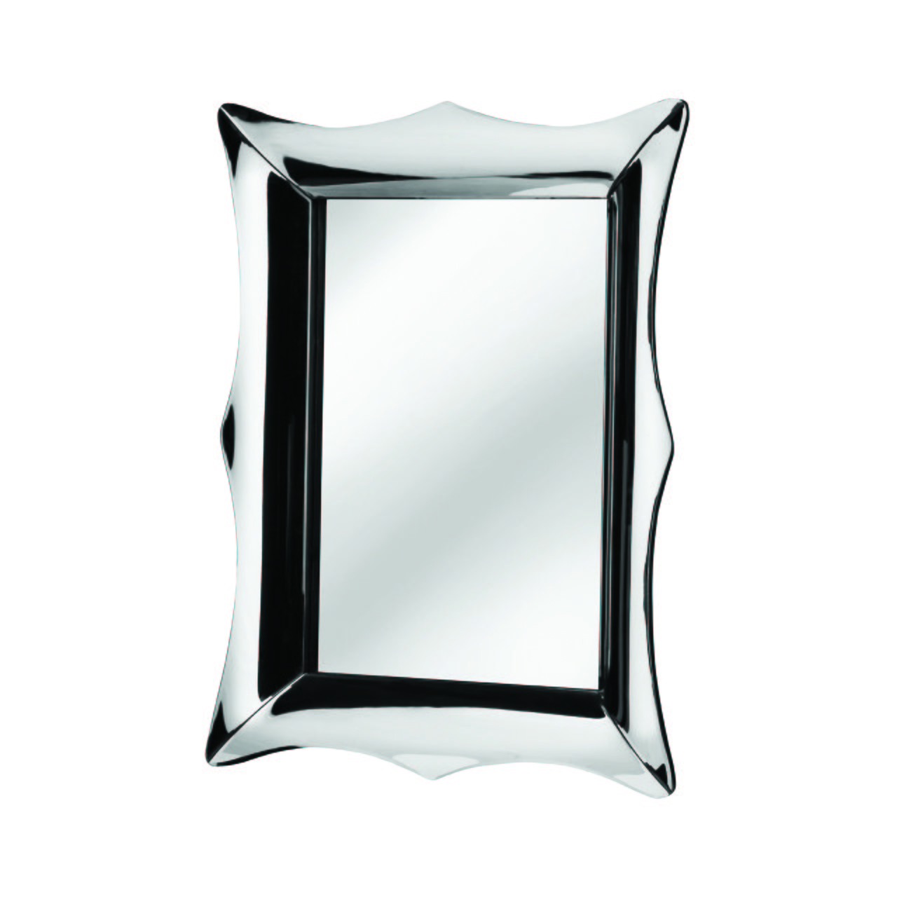 Orsina Catalina Reflective Frame Wall Mirror - Silver