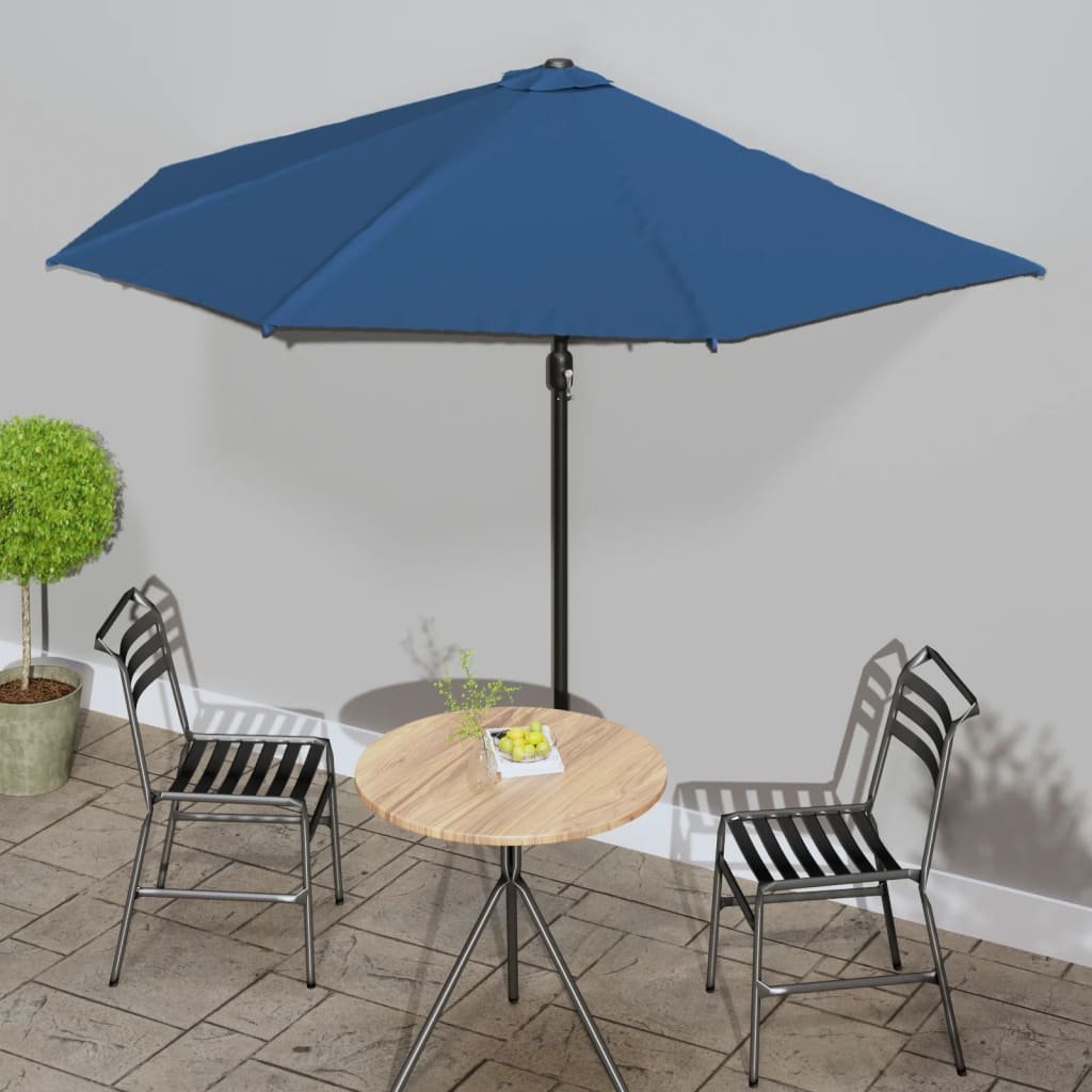 Walplus Garden Parasol - Blue - 300 x 155 x 223 cm