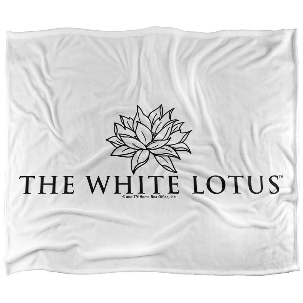 The White Lotus Logo Soft Touch Blanket - 147cm x 91cm