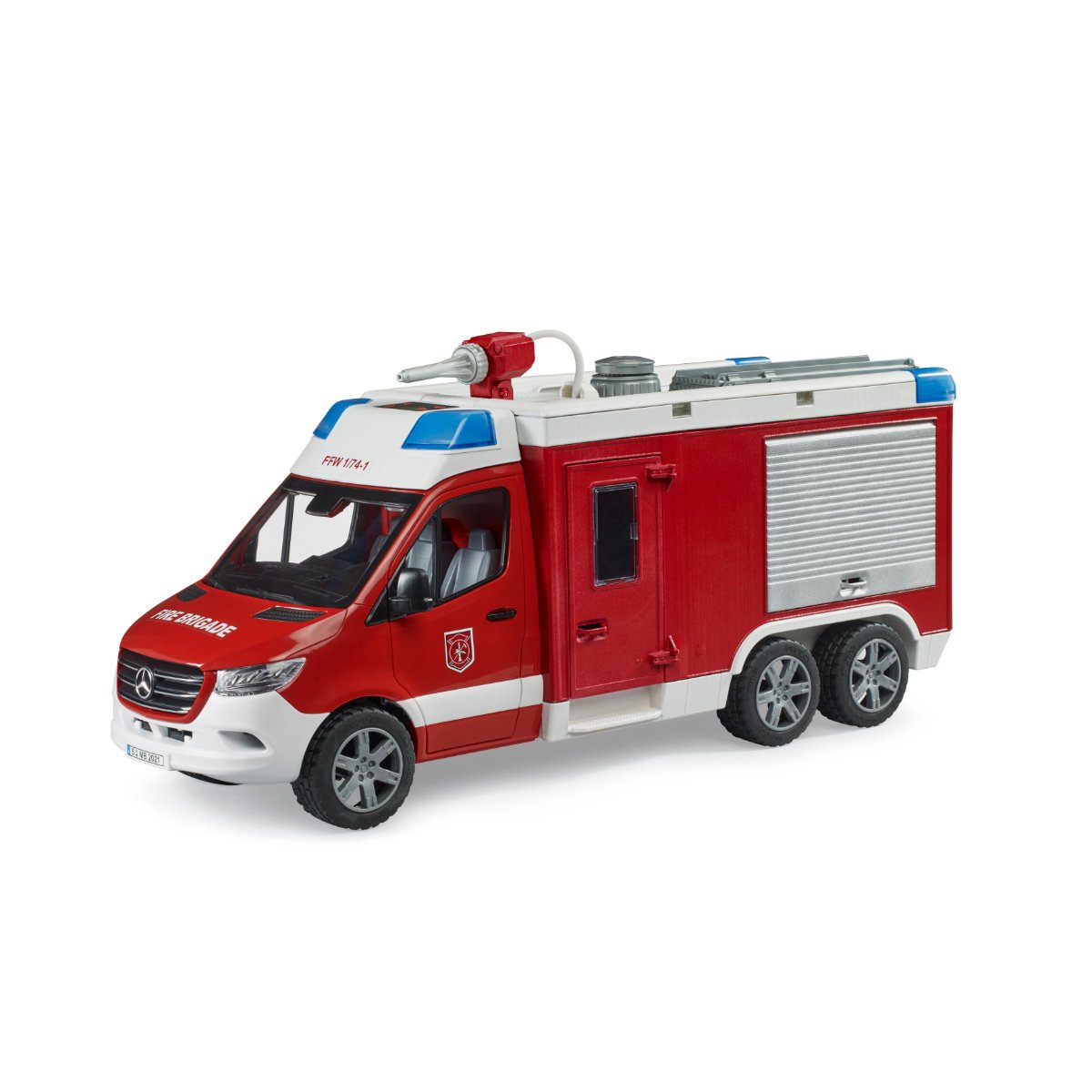 Bruder MB Sprinter Fire engine with Light + Sound Module Childrens Toy Model