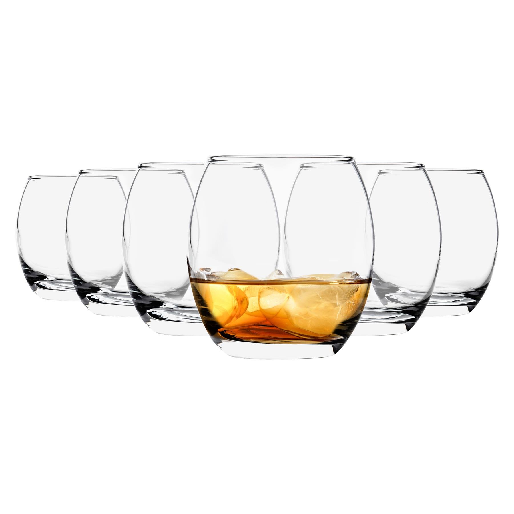 Argon Tableware Tondo Whisky Glasses - 405ml - Clear - Pack of 6