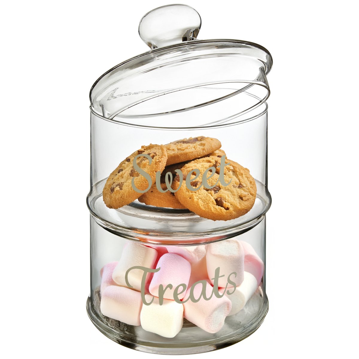 Orsina Olivia Stackable 2 Tier Glass Storage Jar