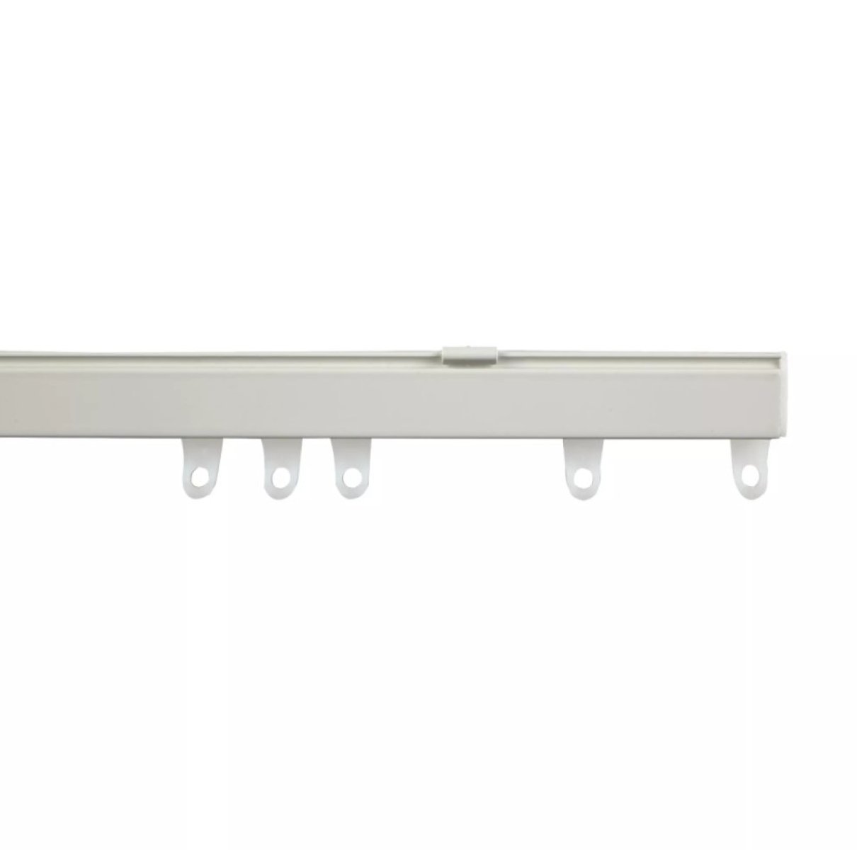 New Edge Blinds White Fineline Aluminium Curtain Track - 190cm