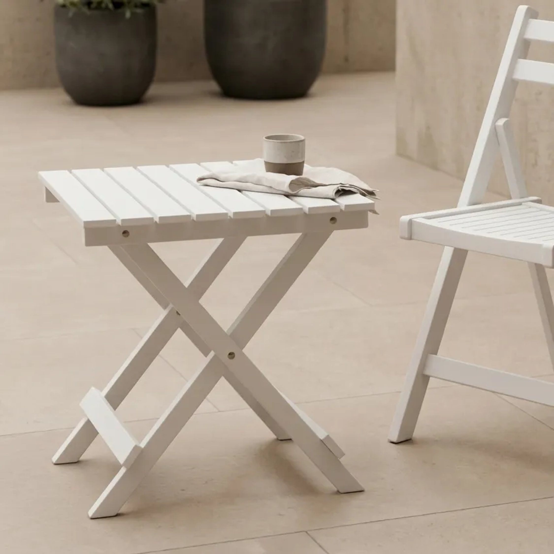 Orsina Beauport Folding Table – White