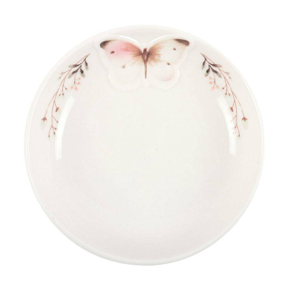 Something Different 3D Butterfly Trinket Dish - White