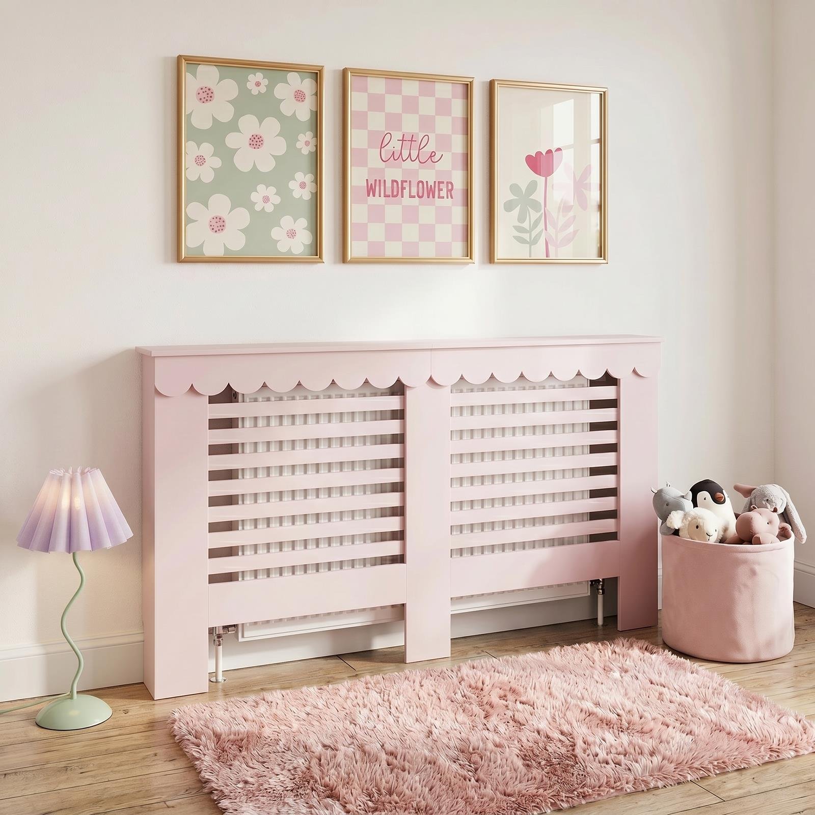 OHS Scallop Radiator Cover - Light Pink - Large