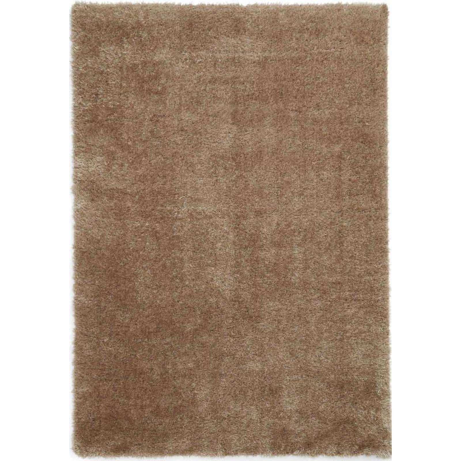 Mega Flooring Beige Shaggy Plain Rug - 120 x 170cm