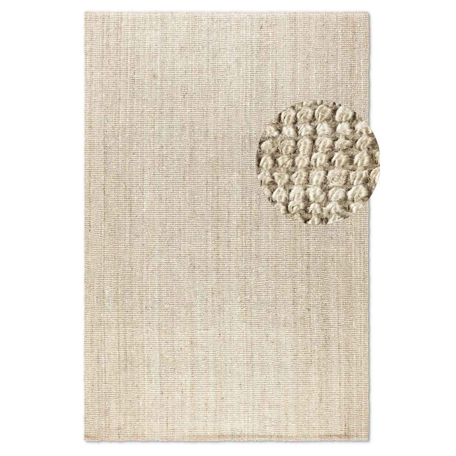 Hanse Home Cream Jaipur Natural Fibre Flatweave Rug - 60 x 90cm