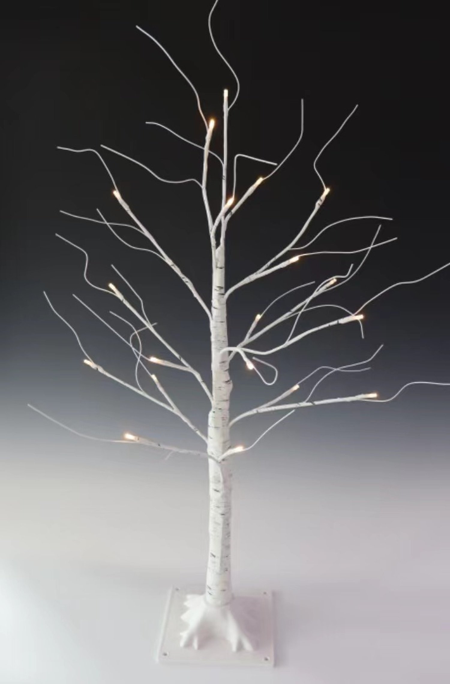 NETTA 3FT Birch Tree with Battery Operated Warm White Lights