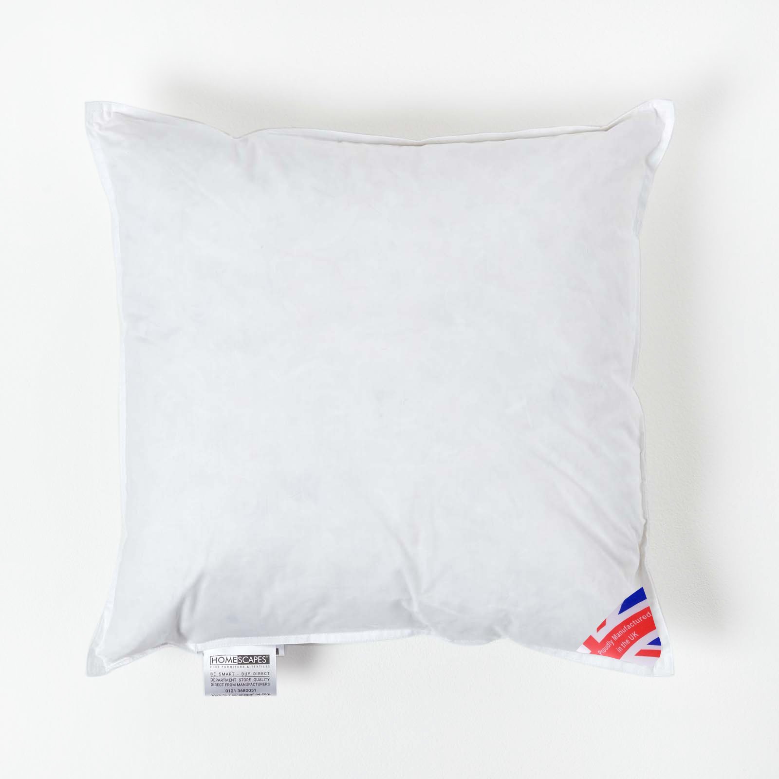 Homescapes Luxury Duck Down Cushion Pad Insert -  45 x 45 cm
