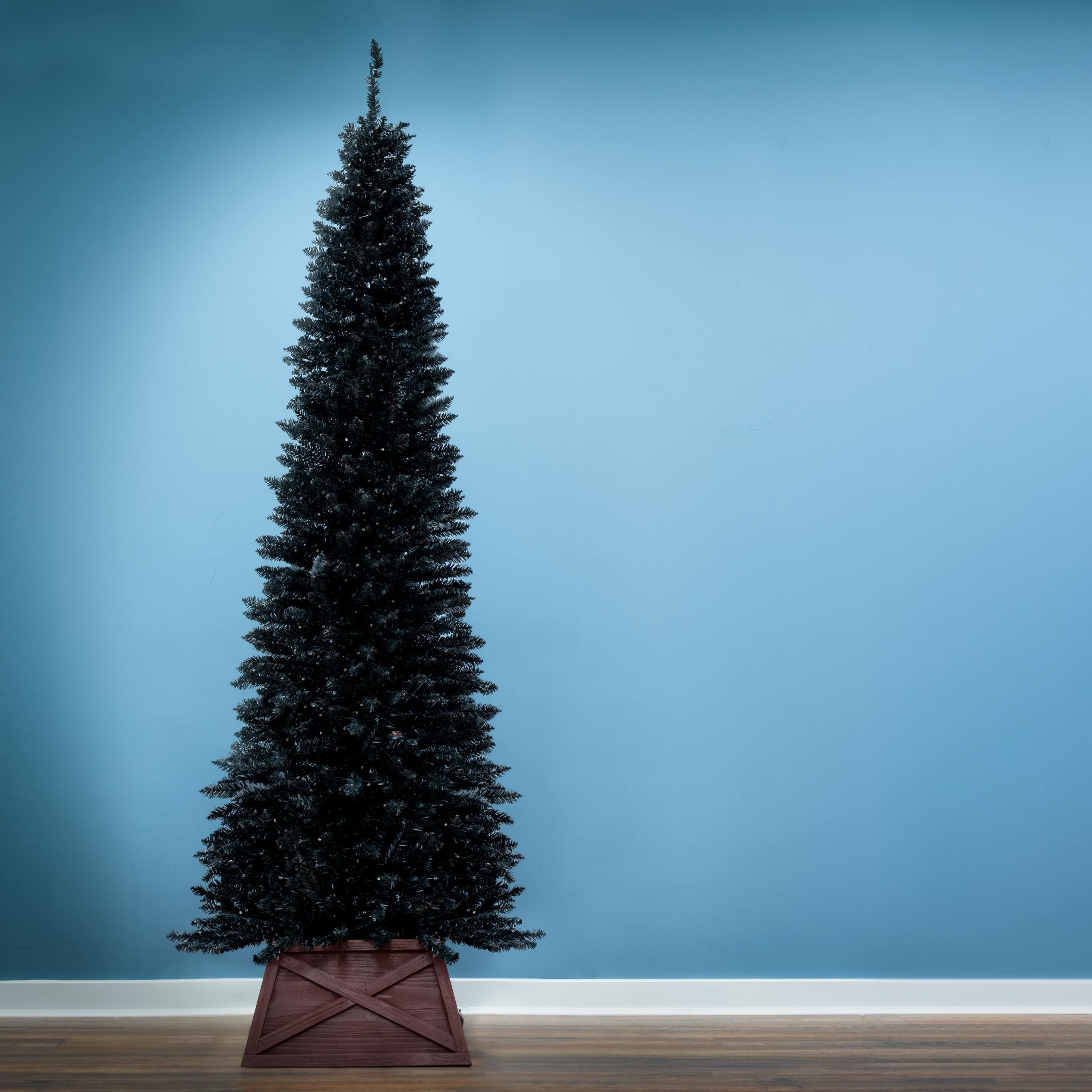 Christmas Tree World 6ft Black Italian Pencilimo Christmas Tree