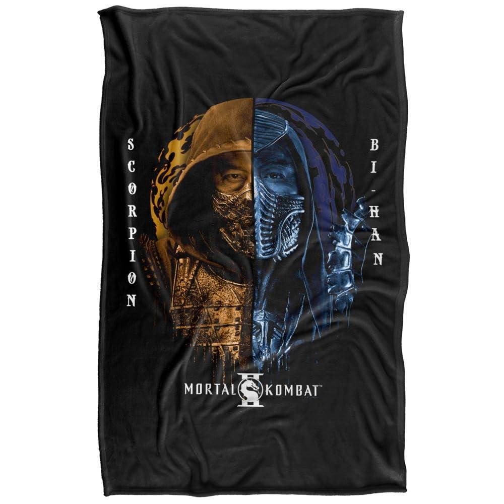 Mortal Kombat 2 Scorpion Bihan Mortal Enemies Blanket - 147cm x 91cm