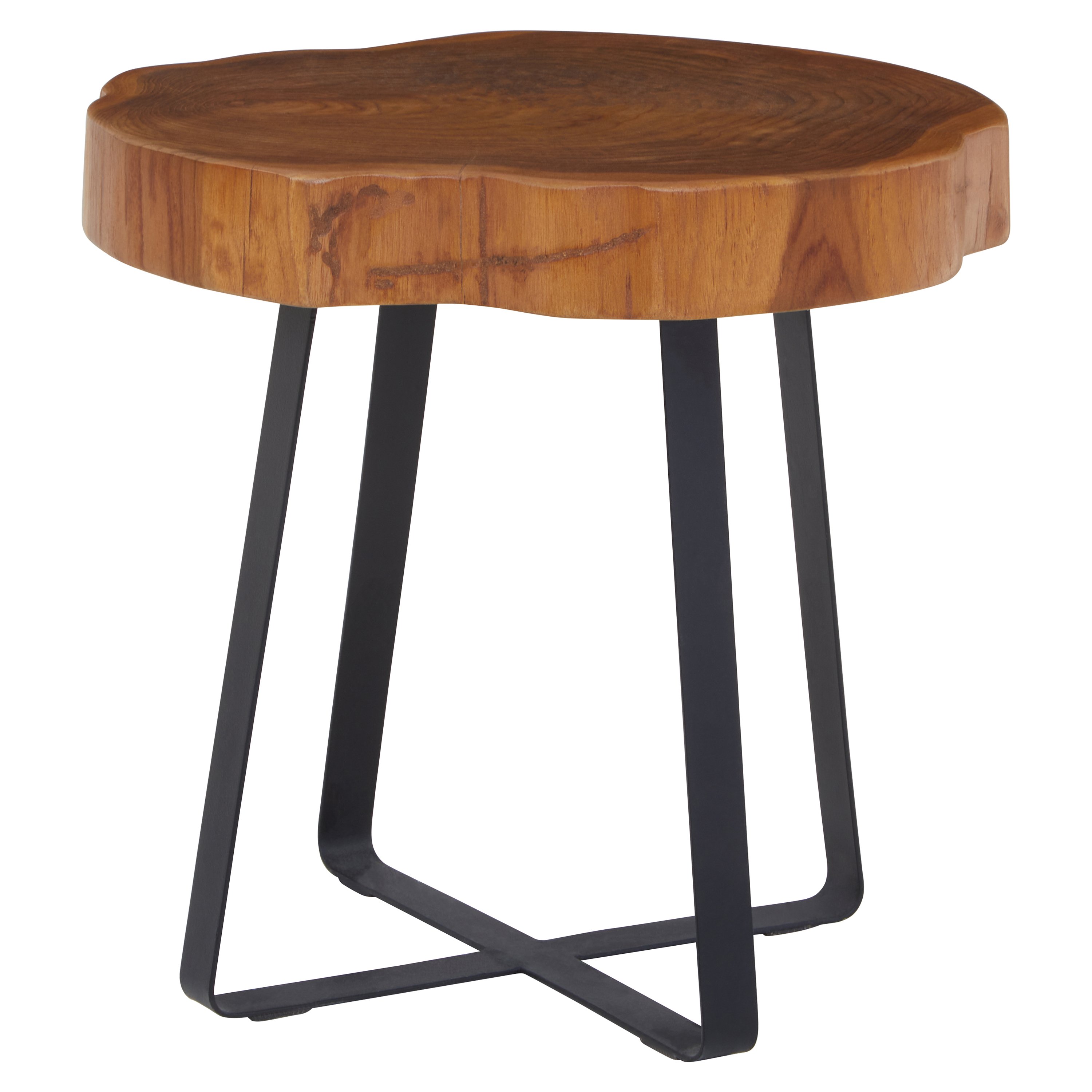 Orsina Manado Side Table – Natural & Black