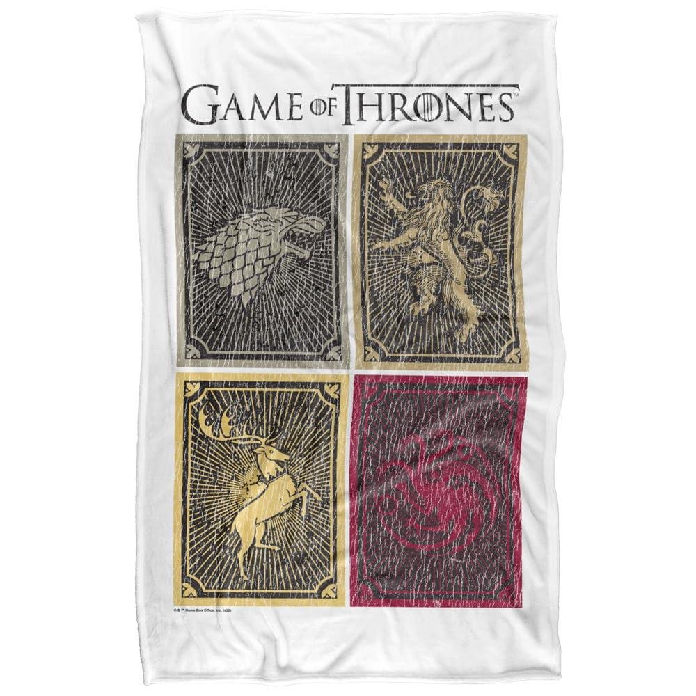 Game of Thrones Houses Crest Soft Touch Blanket - 147cm x 91cm